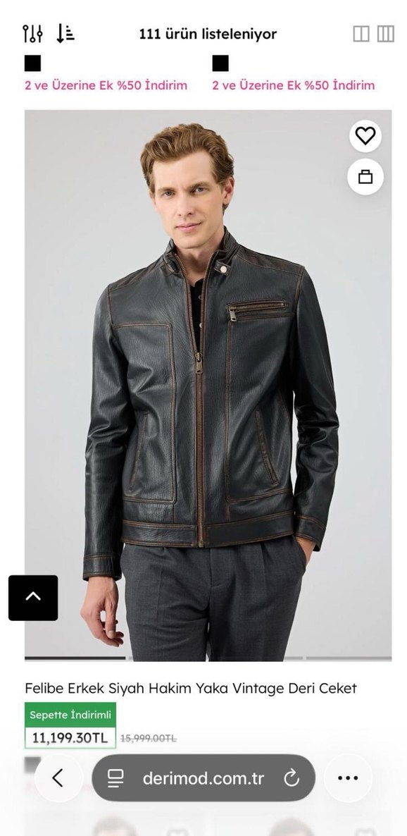 Derimod deri ceket(gerçek deri) - Görsel 5