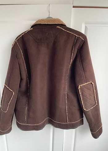 AVVA Kahverengi Süet Kürklü Erkek Ceket - Görsel 2