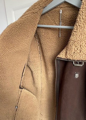 AVVA Kahverengi Süet Kürklü Erkek Ceket - Görsel 4