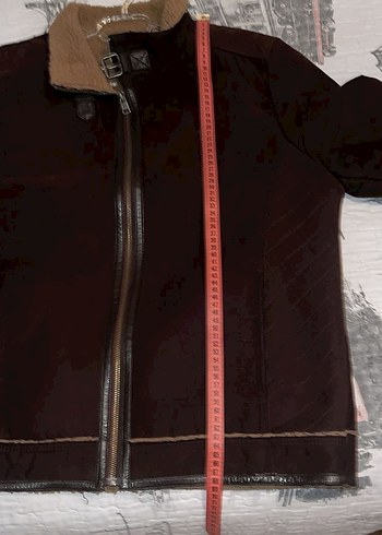 AVVA Kahverengi Süet Kürklü Erkek Ceket - Görsel 7