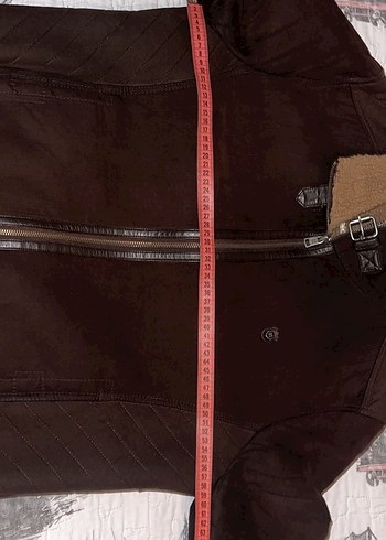 AVVA Kahverengi Süet Kürklü Erkek Ceket - Görsel 6