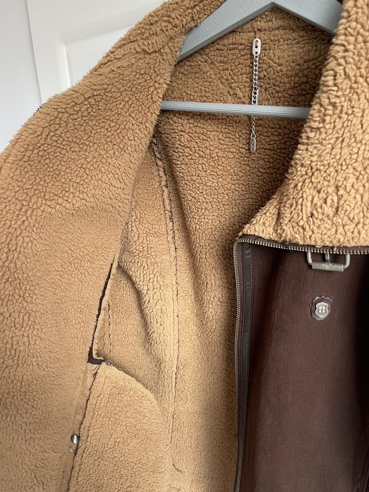 AVVA Kahverengi Süet Kürklü Erkek Ceket - Görsel 4