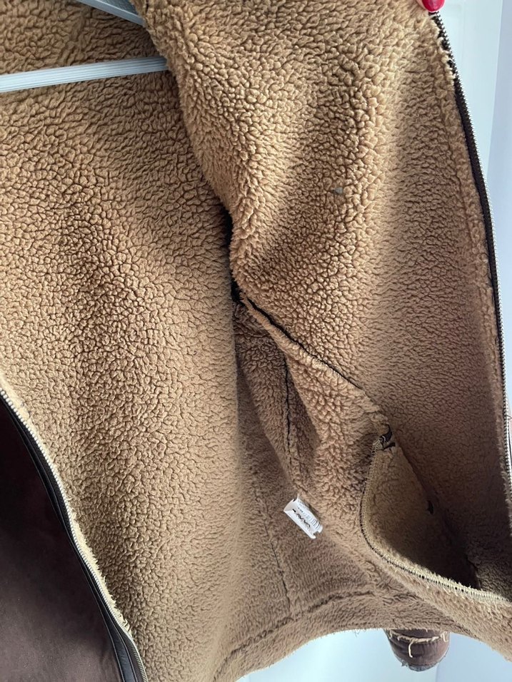 AVVA Kahverengi Süet Kürklü Erkek Ceket - Görsel 3