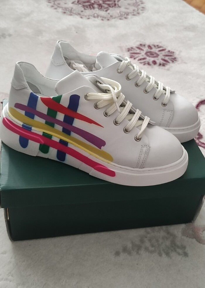 Deri spor ayakkabı  - Görsel 2