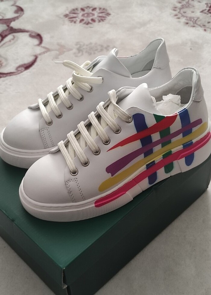 Deri spor ayakkabı  - Görsel 4