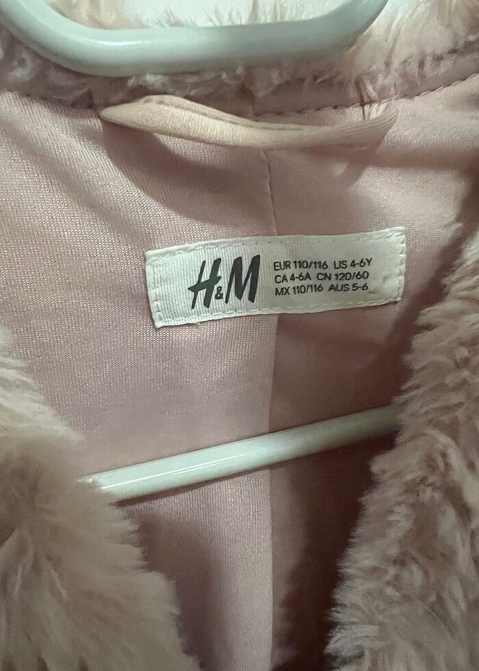 H&M kürk panço kız çocuk - Görsel 2