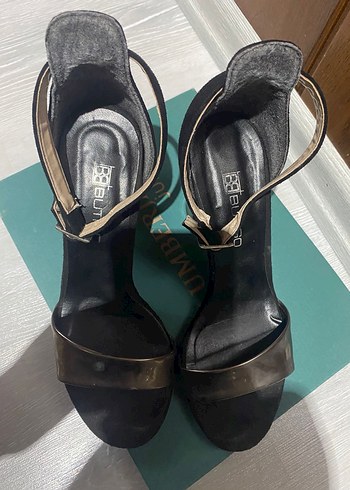 Siyah Kadın Topuklu ayakkabı - Görsel 6