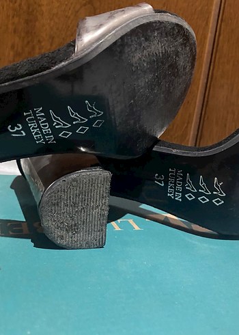 Siyah Kadın Topuklu ayakkabı - Görsel 7