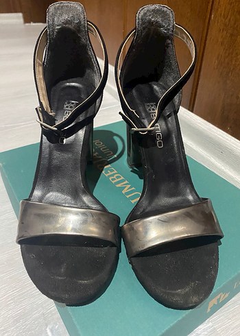 Siyah Kadın Topuklu ayakkabı - Görsel 8