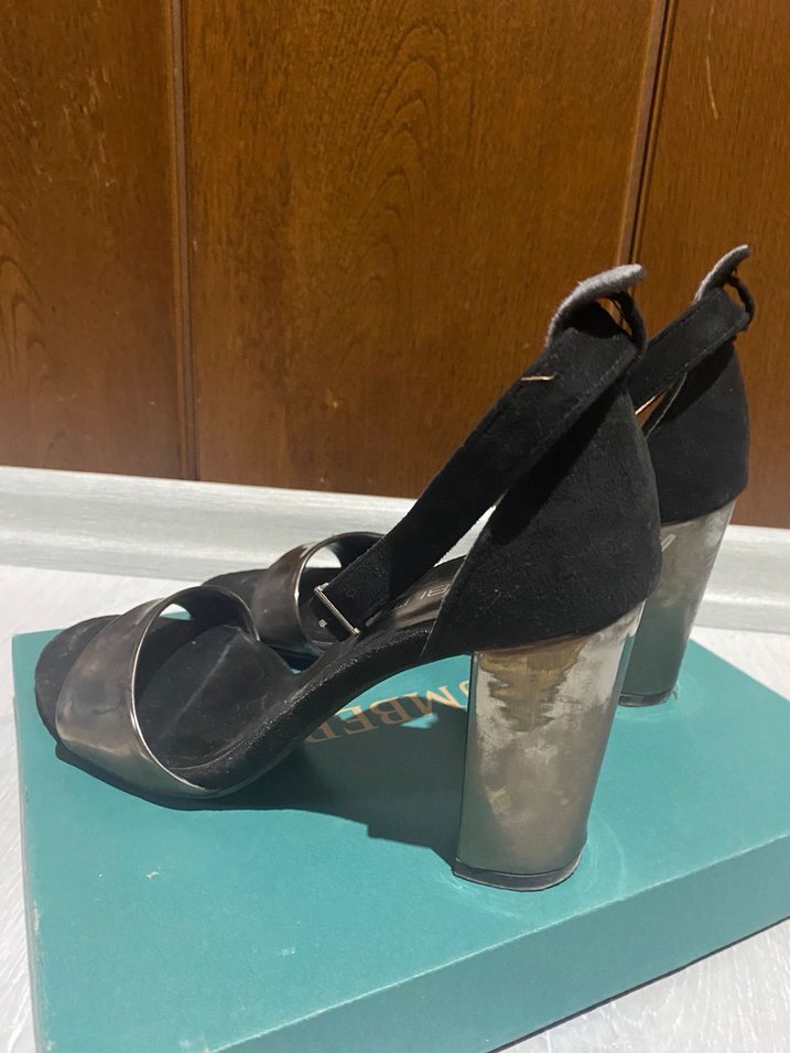 Siyah Kadın Topuklu ayakkabı - Görsel 3