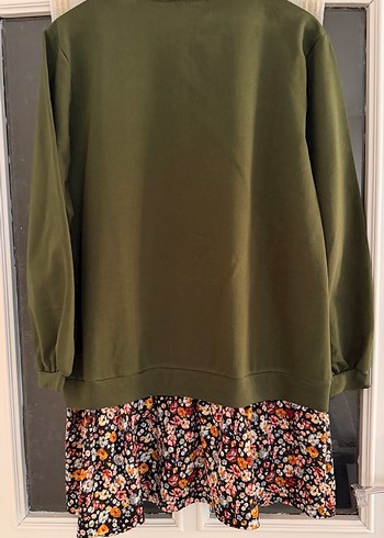 Kadın Haki Uzun Kollu Tunik - Görsel 4