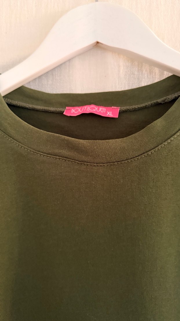 Kadın Haki Uzun Kollu Tunik - Görsel 3