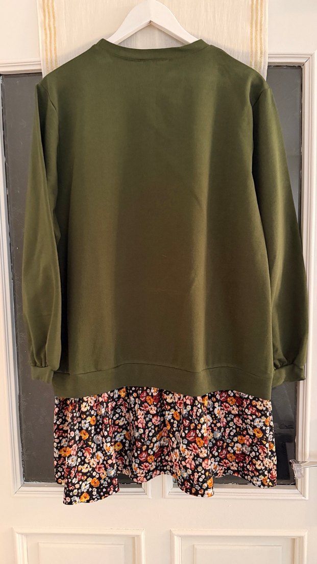 Kadın Haki Uzun Kollu Tunik - Görsel 4