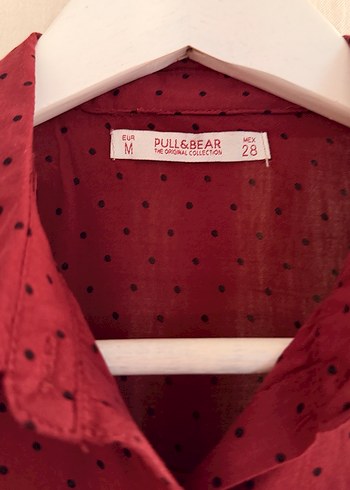 Bordo Pull & Bear Kadın Gömlek - Görsel 2