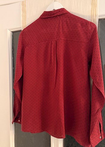 Bordo Pull & Bear Kadın Gömlek - Görsel 3