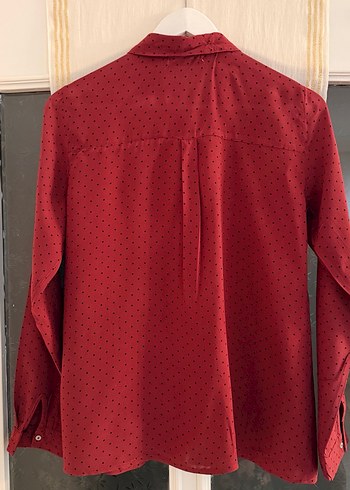 Bordo Pull & Bear Kadın Gömlek - Görsel 4