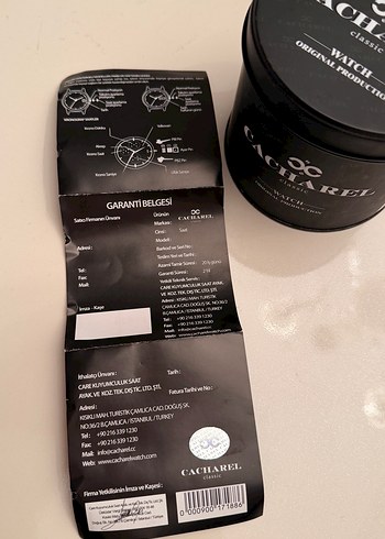 Cacharel metal saat kutusu - Görsel 6