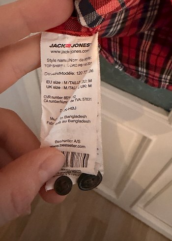 Erkek Kırmızı Ekose Uzun Kollu Gömlek - Görsel 7