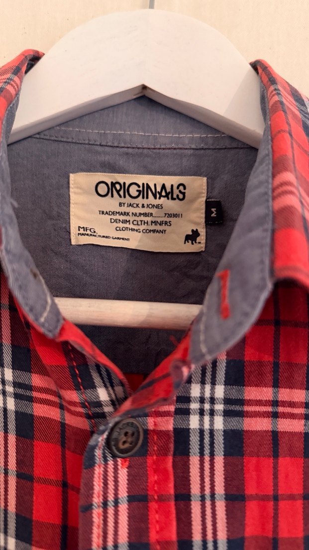 Erkek Kırmızı Ekose Uzun Kollu Gömlek - Görsel 2