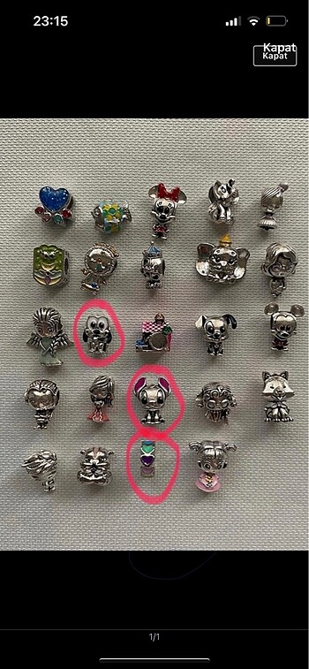 Pandora uyumlu charm