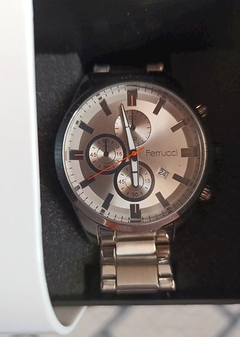 Ferrucci Gri Minimalist Erkek Kol Saati - Görsel 2