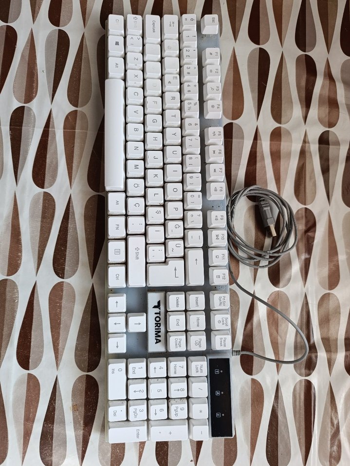 Beyaz Kablolu TORiMA Klavye - Görsel 2
