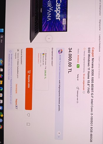 Gri Casper Laptop - Görsel 5