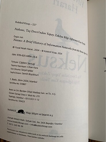  Beden Neksus Yuval Noah Harari