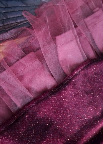 Kısa Kollu Mor Kız Çocuk Elbise - Görsel 4