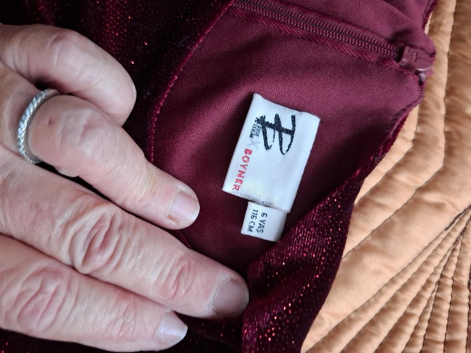 Kısa Kollu Mor Kız Çocuk Elbise - Görsel 5