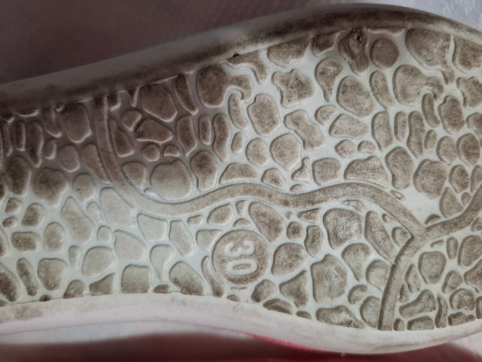 Nakışlı, Düğmeli Pembe Kız Babet - Görsel 4