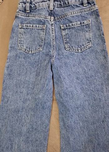 Renkli Baskılı Kız Kot Pantolon - Görsel 5