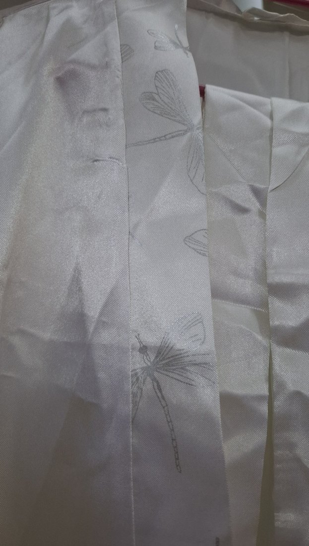 Kadın Beyaz Uzun Saten Sabahlık - Görsel 2