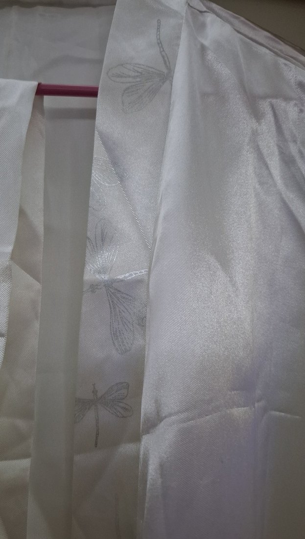 Kadın Beyaz Uzun Saten Sabahlık - Görsel 3