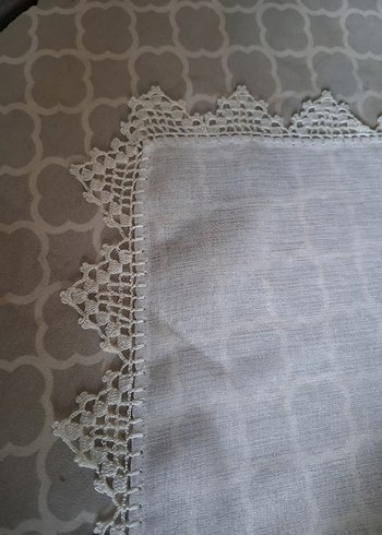 Dantel Kenarlı Keten dantelli runner, sıfır ürün - Görsel 3