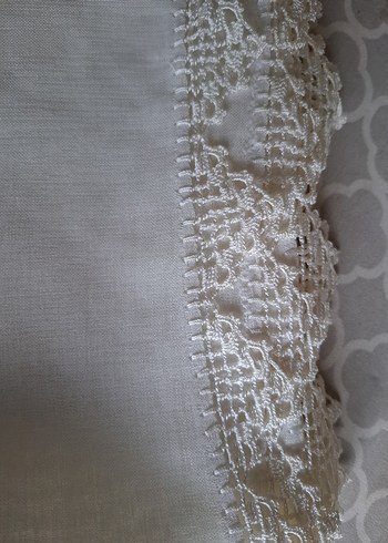 Dantel Kenarlı Keten dantelli runner, sıfır ürün - Görsel 2