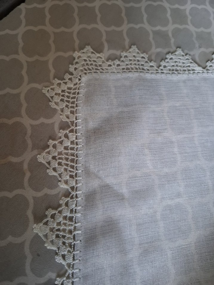 Dantel Kenarlı Keten dantelli runner, sıfır ürün - Görsel 3