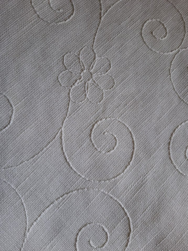 Keten krem rengi iğne oyalı runner,sıfır ürün - Görsel 4