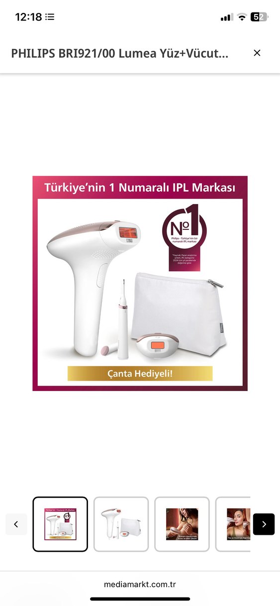 Beyaz Lazer Epilasyon Cihazı ve Aksesuar Seti - Görsel 2