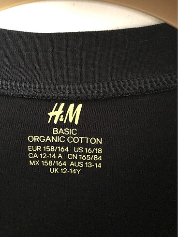 12-13 Yaş Beden H&M erkek cotton tişört bady içlik