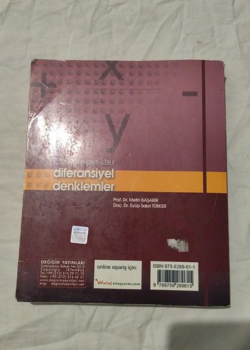 Çözümlü Problemlerle Diferansiyel Denklemler - Görsel 2