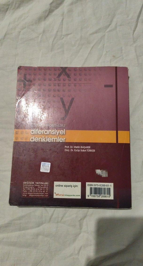 Çözümlü Problemlerle Diferansiyel Denklemler - Görsel 2