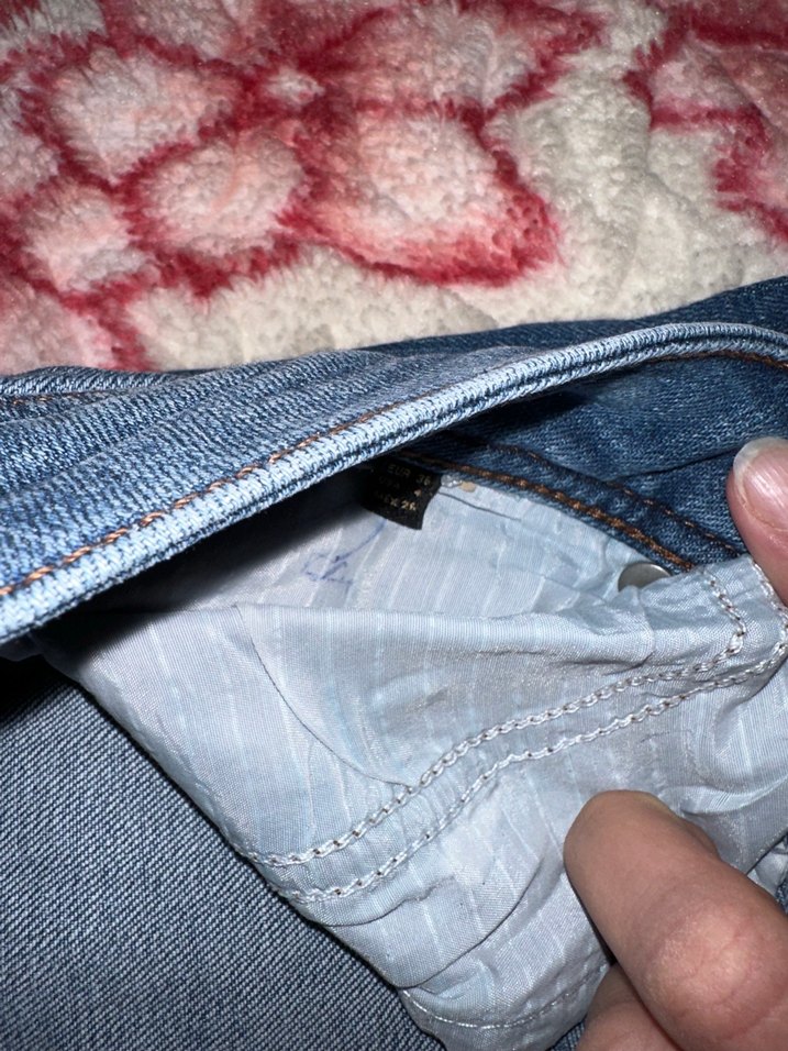 Kadın Mavi Denim Midi Boy Jean — görsel 7/9