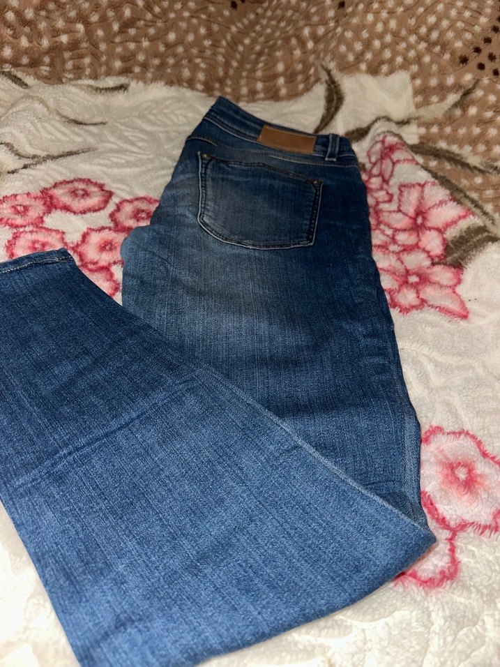 Kadın Mavi Denim Midi Boy Jean — görsel 2/9