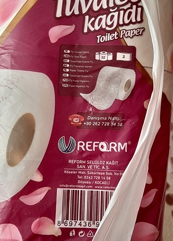 Beden beyaz Renk 32 li 2 katli tuvalet kağıdı 1 paket gonderilecektir