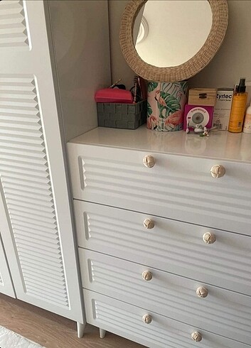 Tasarımcı Rattan Yuvarlak Kulp