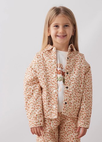 Cichild markası Bej Desenli Kız Çocuk Eşofman Takımı - Görsel 3