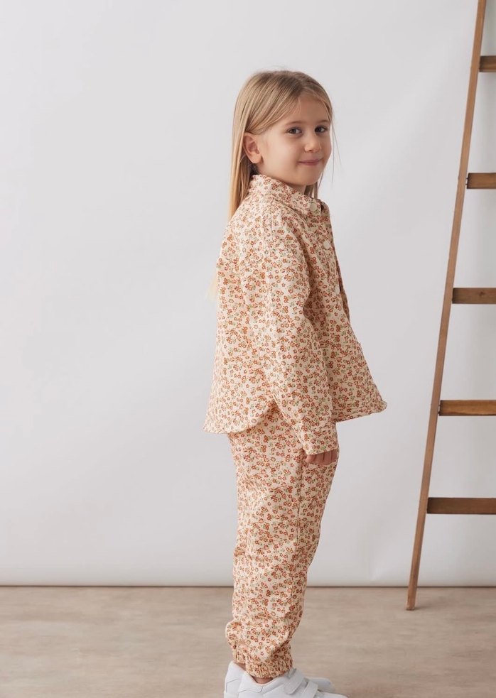 Cichild markası Bej Desenli Kız Çocuk Eşofman Takımı - Görsel 4