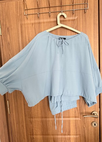 Mavi Bağcıklı Rahat Kadın Eşofman Takımı - Görsel 7