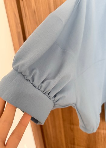 Mavi Bağcıklı Rahat Kadın Eşofman Takımı - Görsel 8